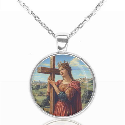 St Helena of Constantinople Necklace Medal Religious Pendant Jewelry