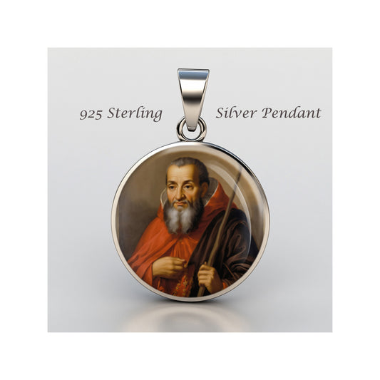Saint Crispin De Viterbo Catholic sterling silver 925 Christian Medal Patron image 0