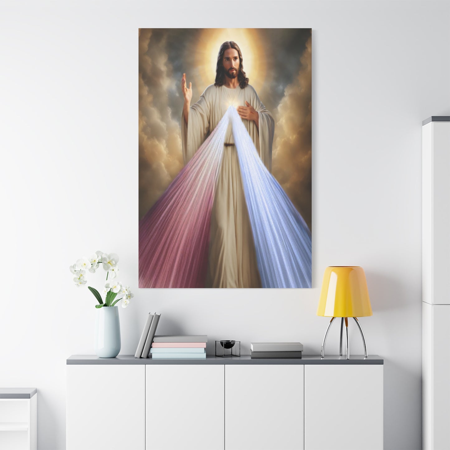 Jesus Divine Mercy Catholic Canvas Wall Art, Christian Decor