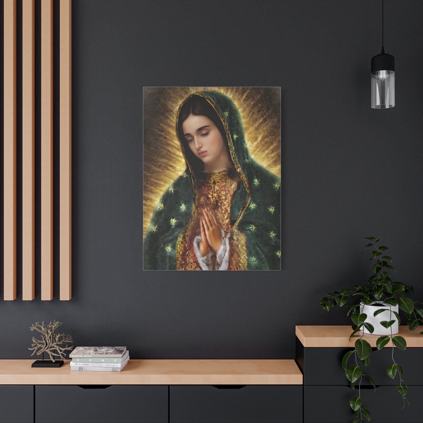 Ready to Hang - Our Lady of Guadalupe Catholic Canvas Wall Art, Christian Decor