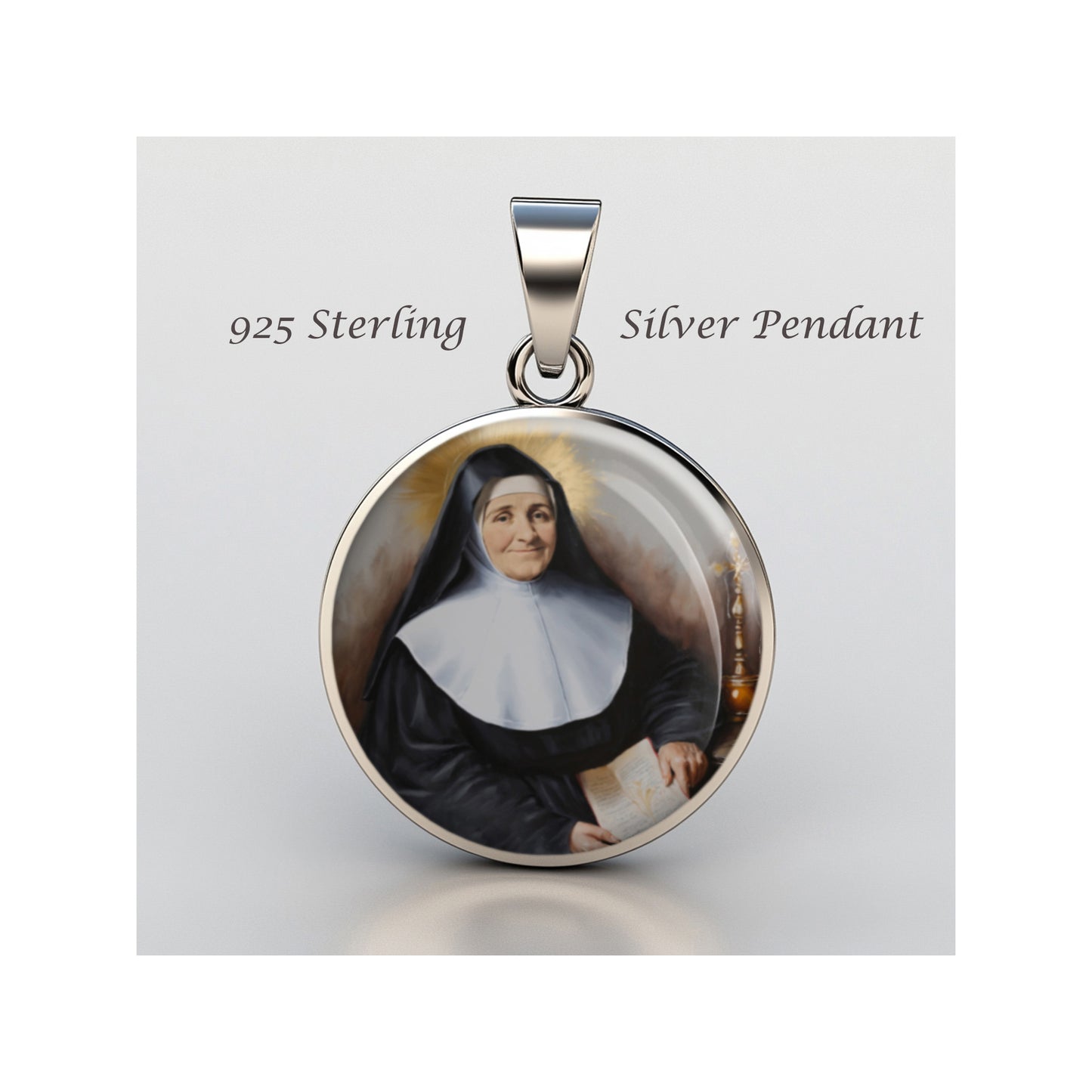 Saint Julia Julie Billiart Catholic sterling silver 925 Christian Medal Patron image 0