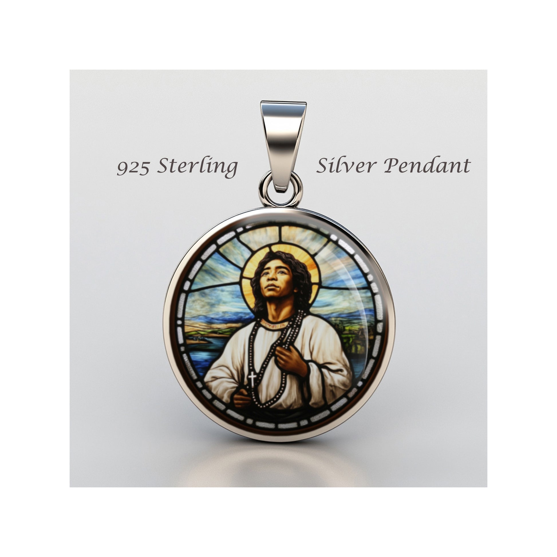 Saint Lorenzo Ruiz Saint Lorenzo Of Manila Catholic sterling silver 925  Medal image 0