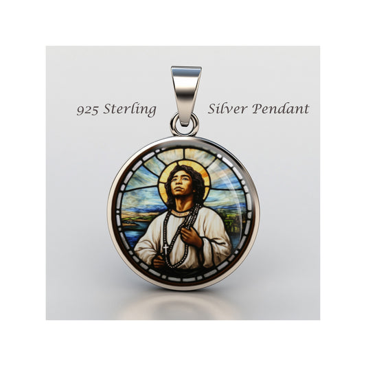Saint Lorenzo Ruiz Saint Lorenzo Of Manila Catholic sterling silver 925  Medal image 0