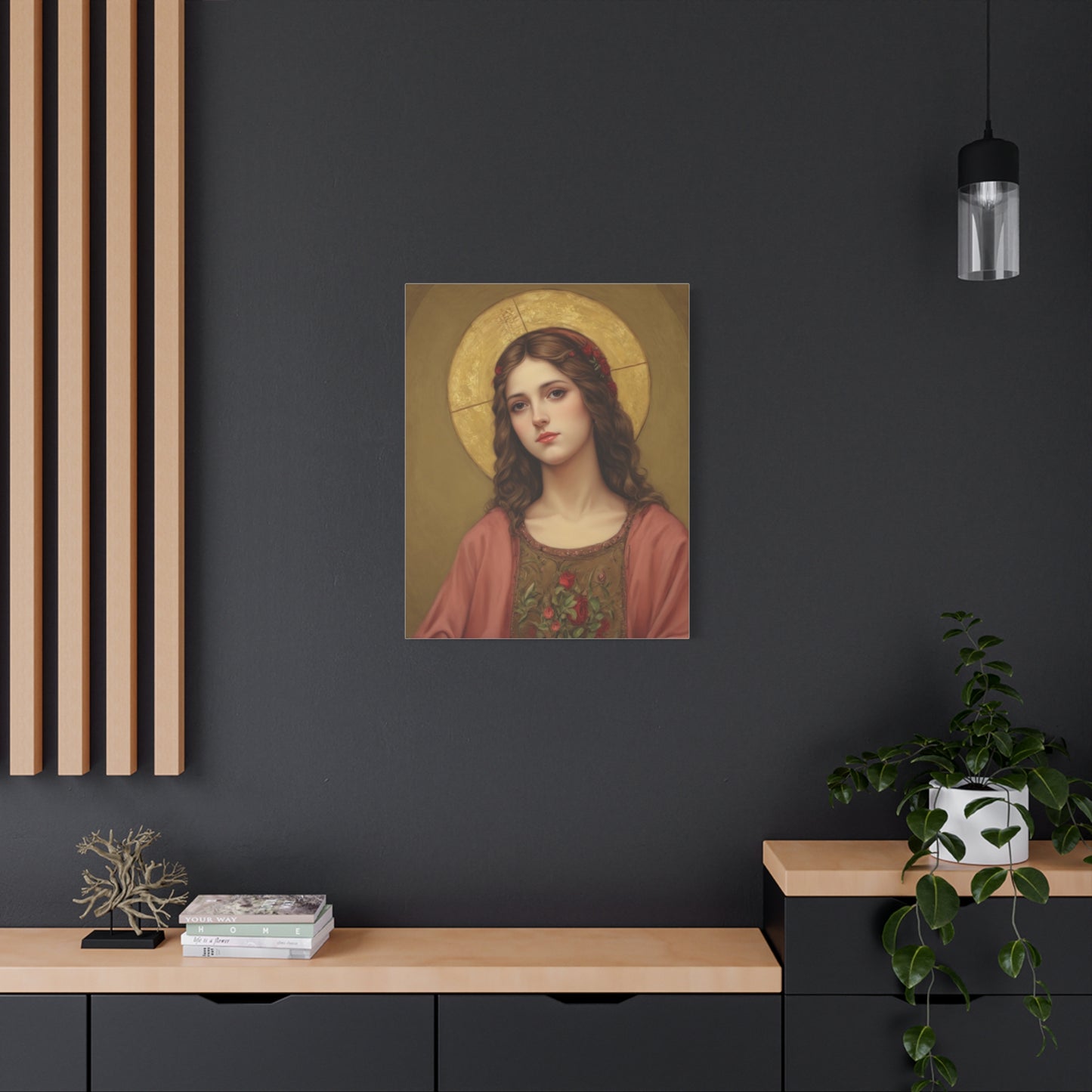 St. Eulalia of Merida Catholic Canvas Wall Art, Christian Decor