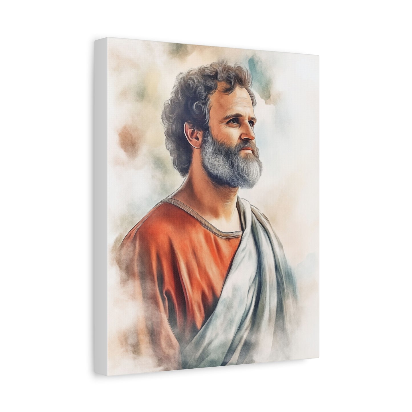 Ready to Hang - St. Paul the Apostle watercolor Catholic Canvas Wall Art, Christian Decor