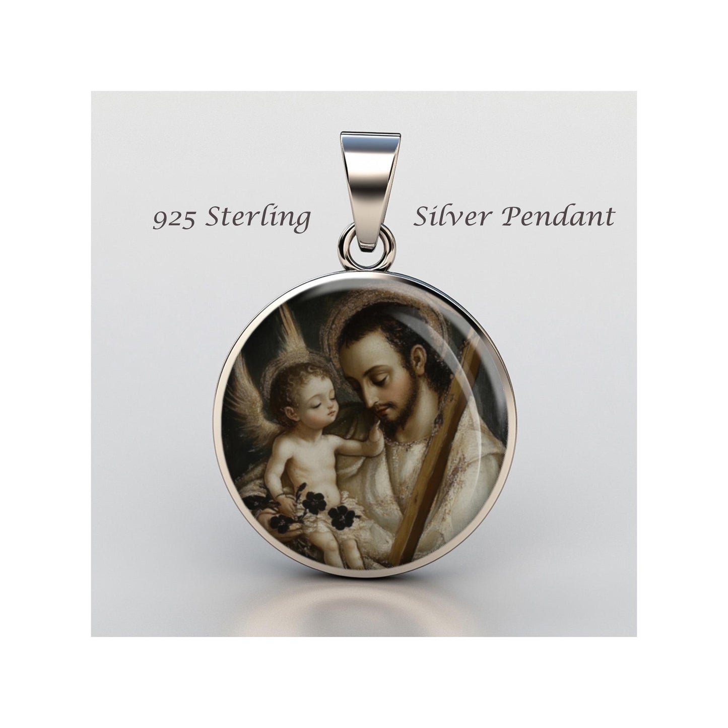 Saint Aloysius Gonzaga Religious Devotional sterling silver 925 Christian Medal Patron