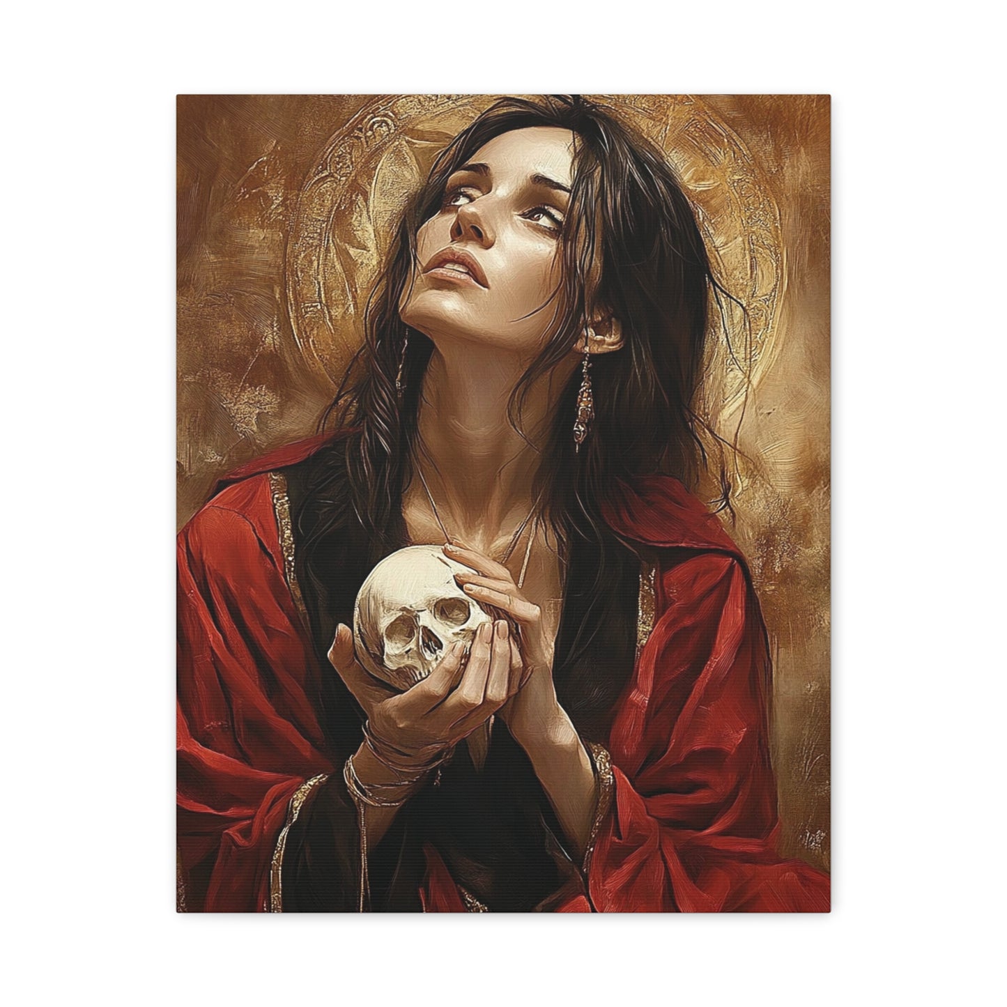 St. Mary Magdalene Catholic Canvas Wall Art, Christian Decor