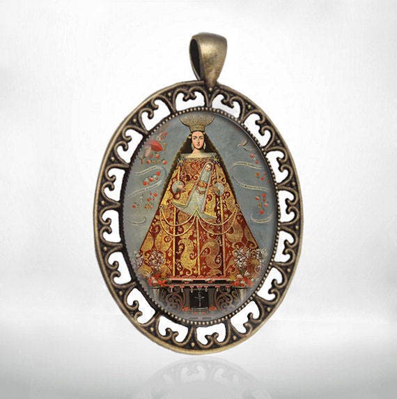 Our Lady of Bethlehem  Catholic Jewelry Medal Pendant