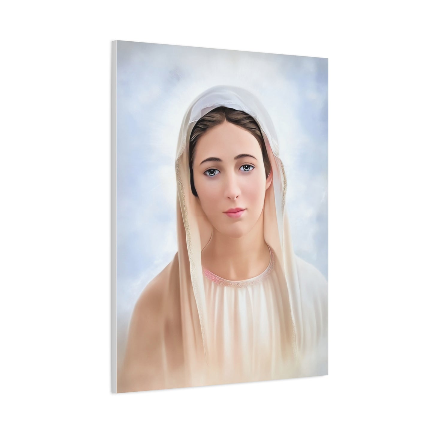 Our Lady Mary Medjugorje Catholic Canvas Wall Art, Christian Decor