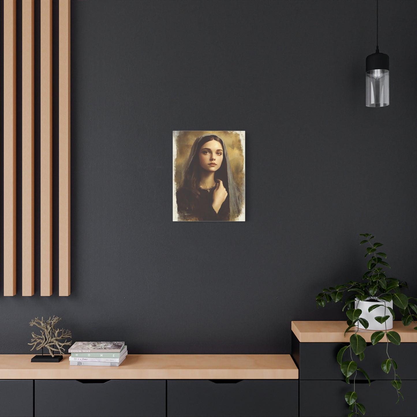 St. Clelia Barbieri Catholic Canvas Wall Art, Christian Decor