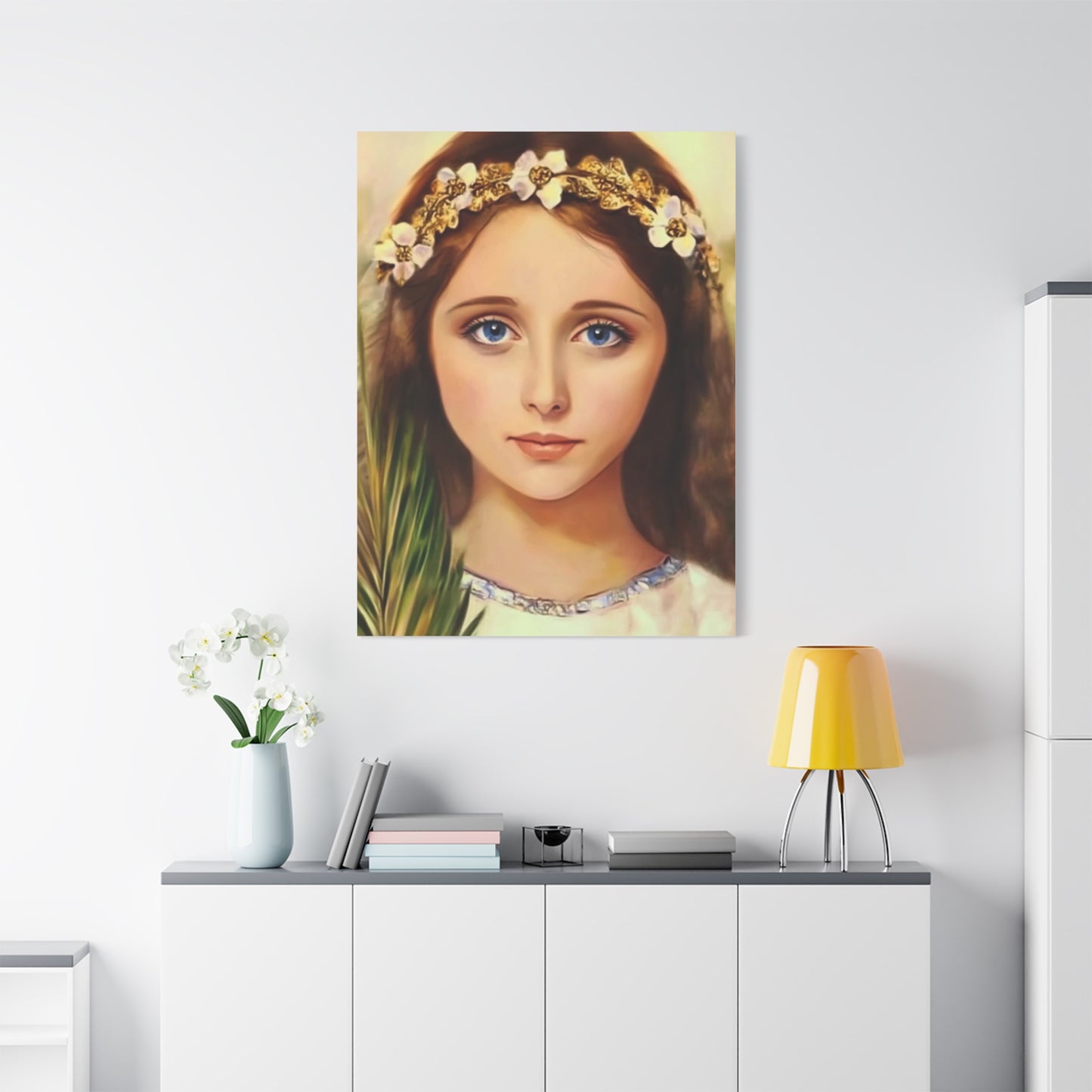 Ready To Hang - St. Philomena Catholic Canvas Wall Art, Christian Decor