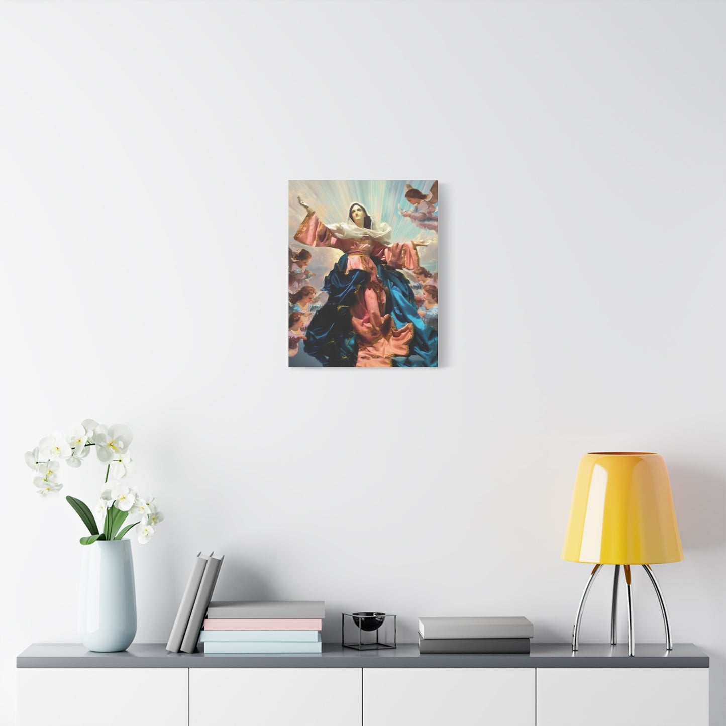 Our Lady Mary Assumption Canvas Print, Catholic Decor Wall, Gift Religious Christian