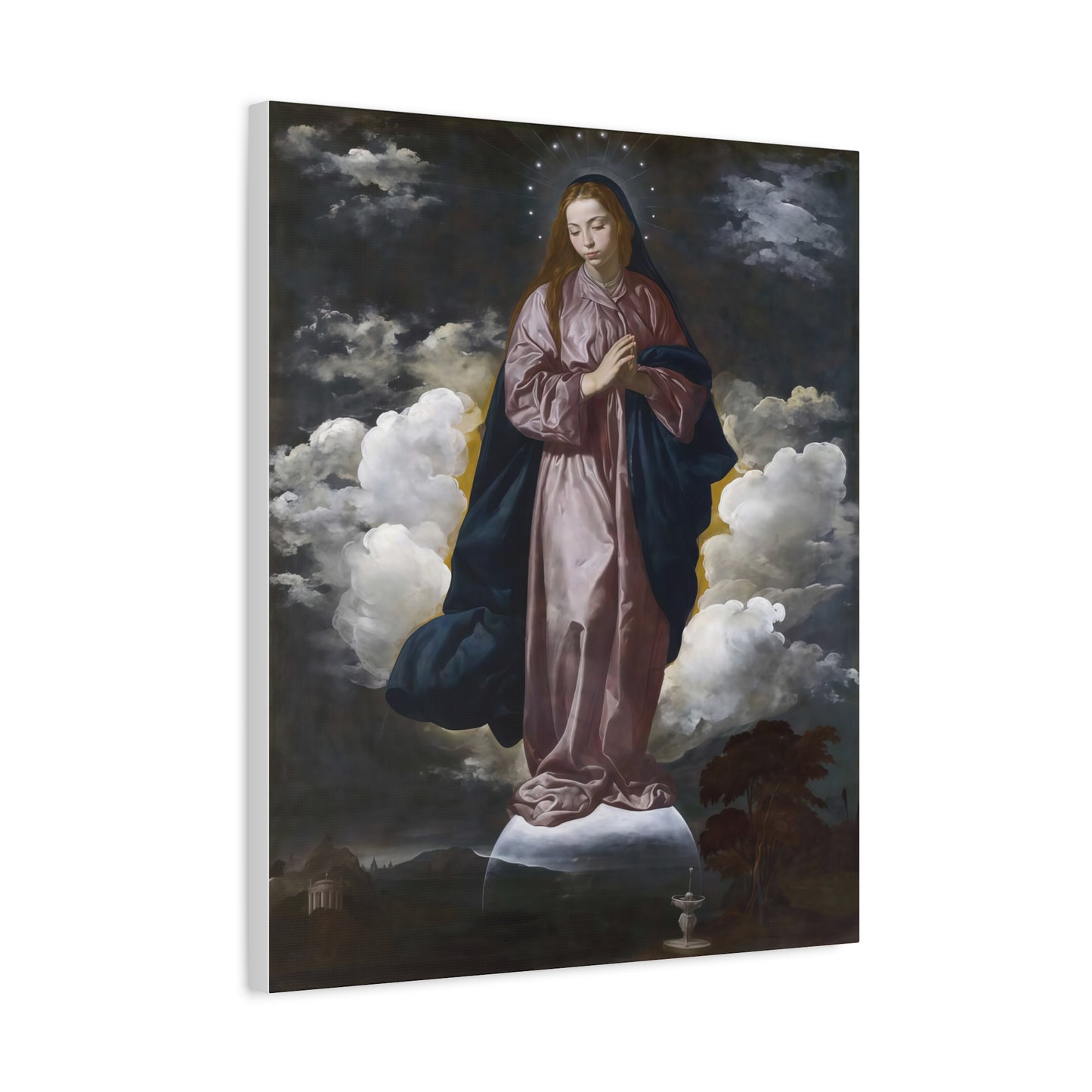Ready To Hang - Mary Immaculate Conception Catholic Canvas Wall Art, Christian Decor