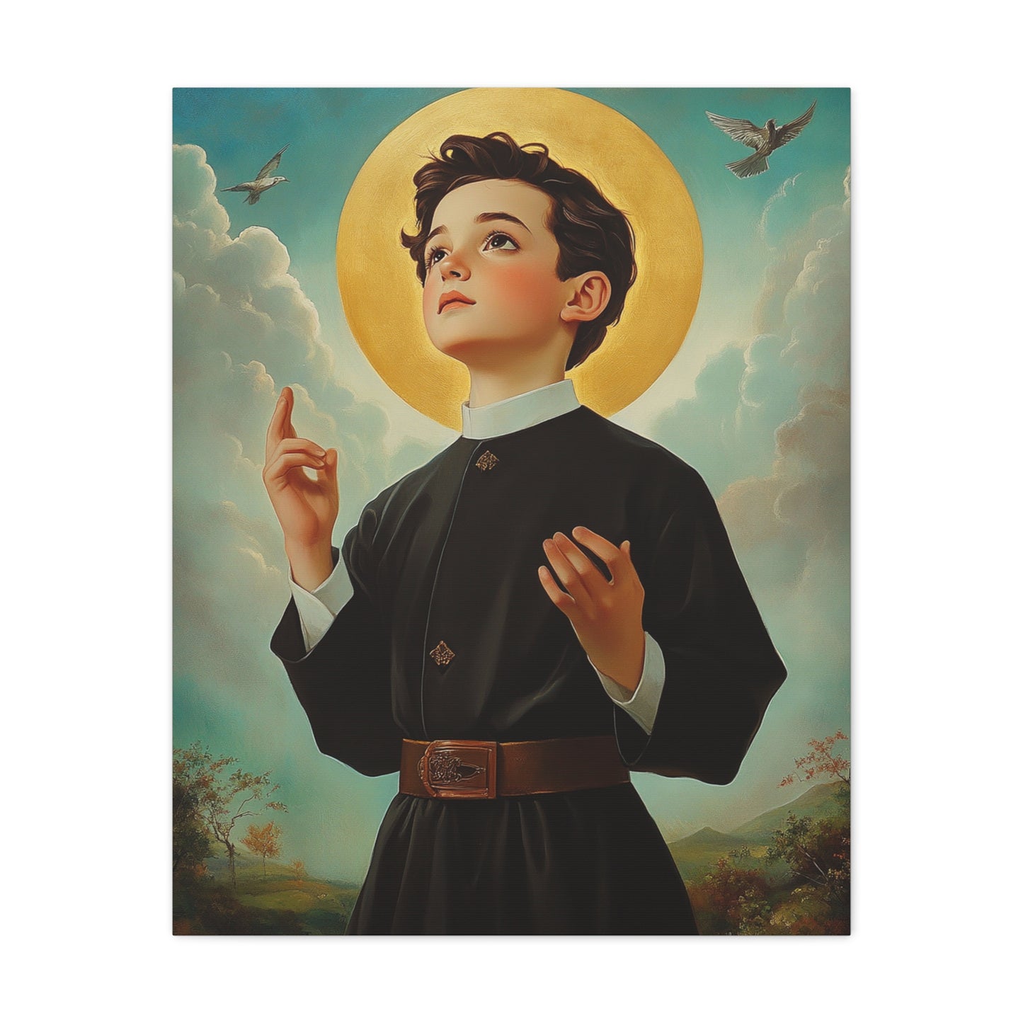 St. Dominic Savio Catholic Canvas Wall Art, Christian Decor