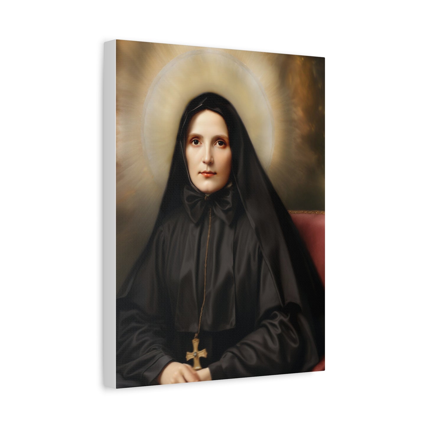 St. Frances Xavier Cabrini Catholic Canvas Wall Art, Christian Decor