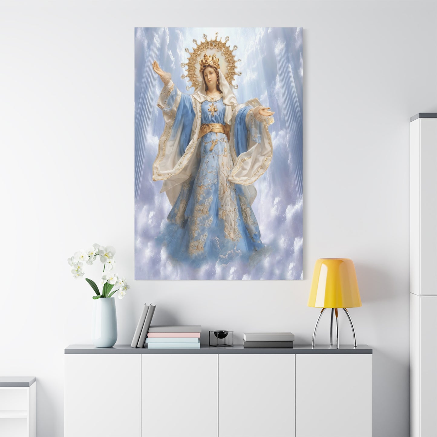 Our Lady of Assumption Bulakan Canvas Print, Catholic Decor Wall, Gift Religious Christian