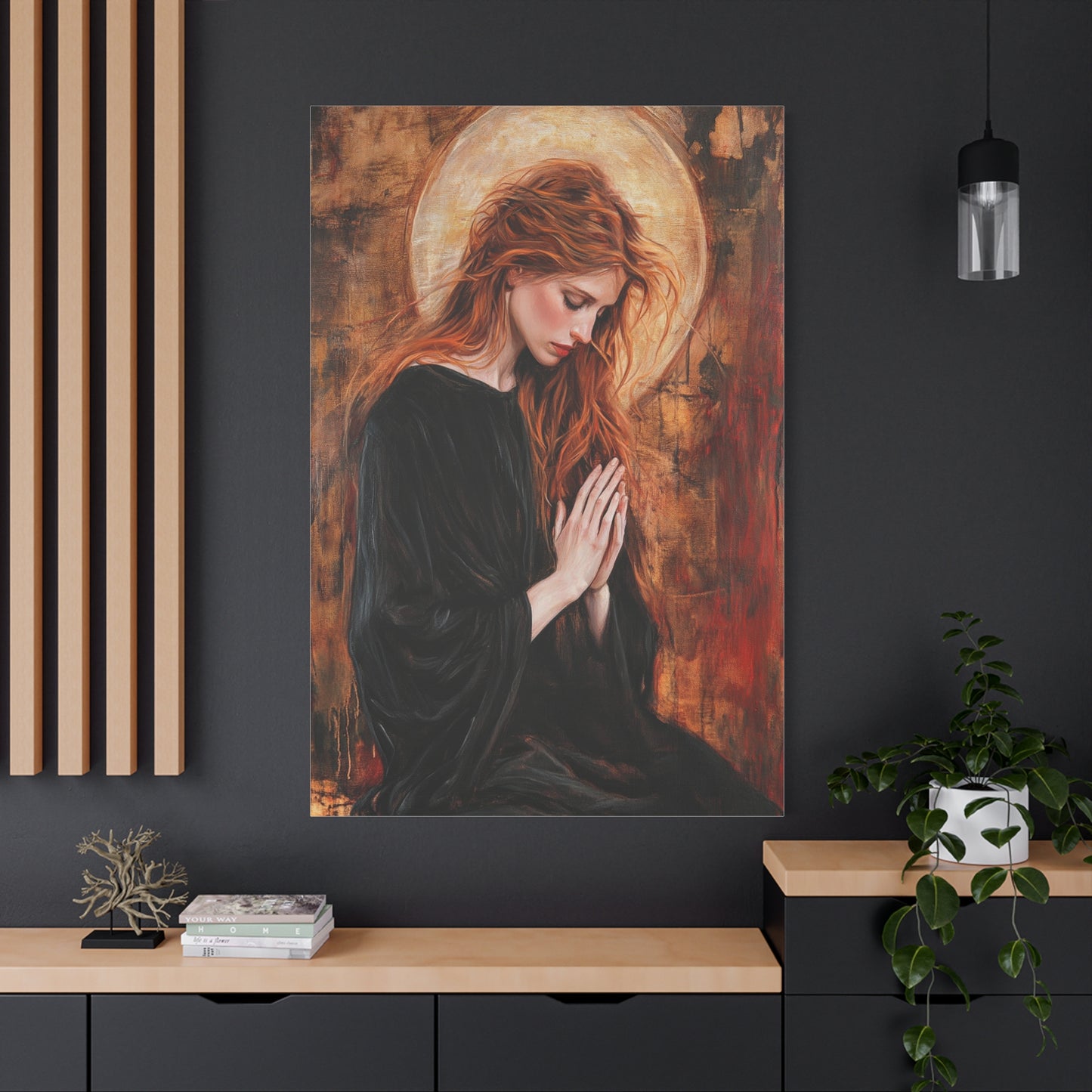 St. Mary Magdalene Catholic Canvas Wall Art, Christian Decor