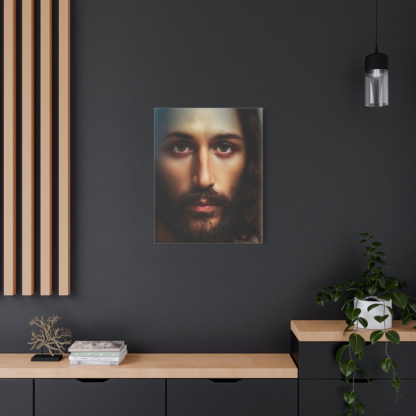 Jesus Christ Holy Face Catholic Canvas Wall Art, Christian Decor
