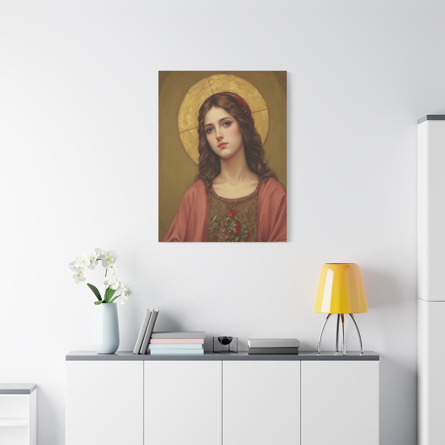 St. Eulalia of Merida Catholic Canvas Wall Art, Christian Decor