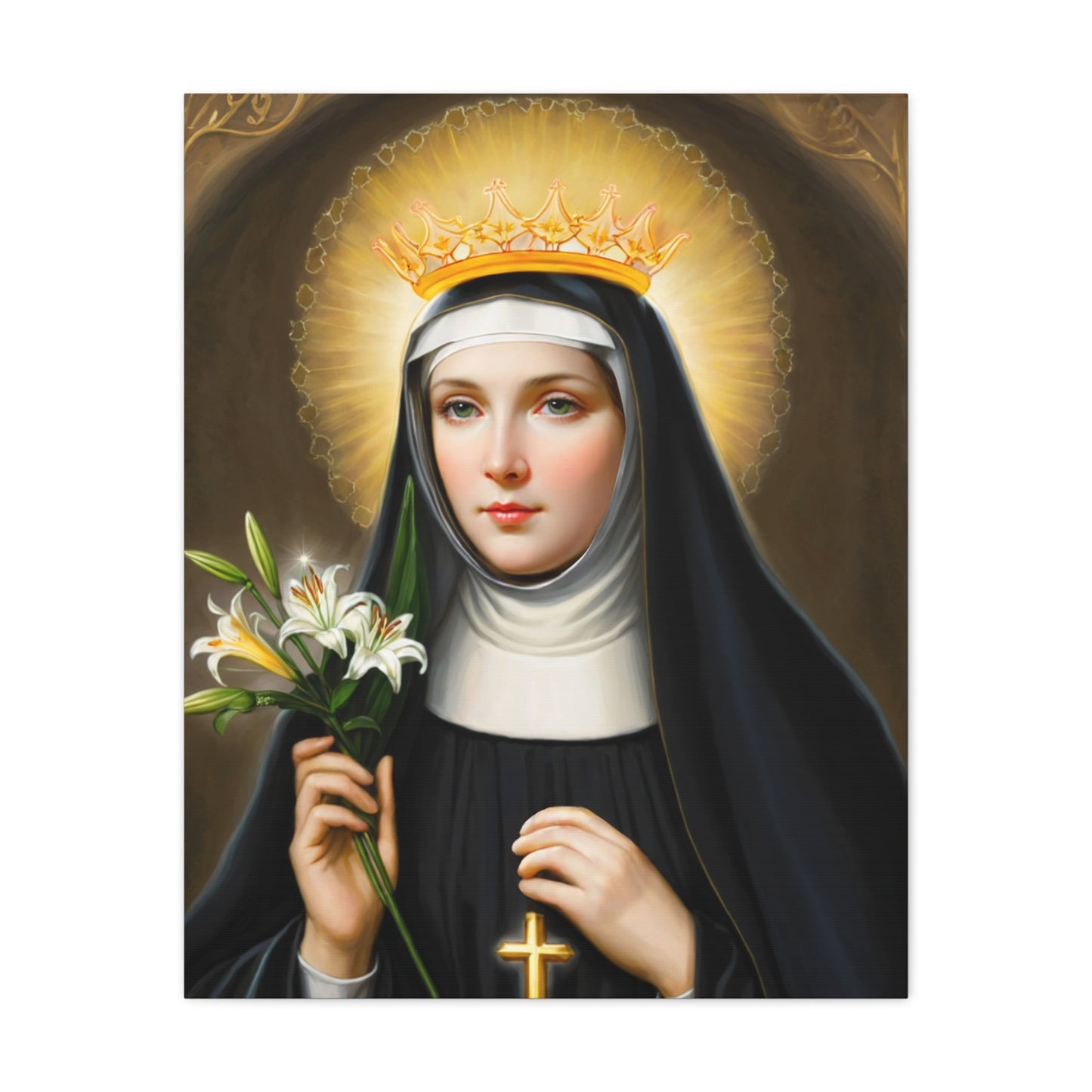 Ready to Hang - St. Patricia Catholic Canvas Wall Art, Christian Decor