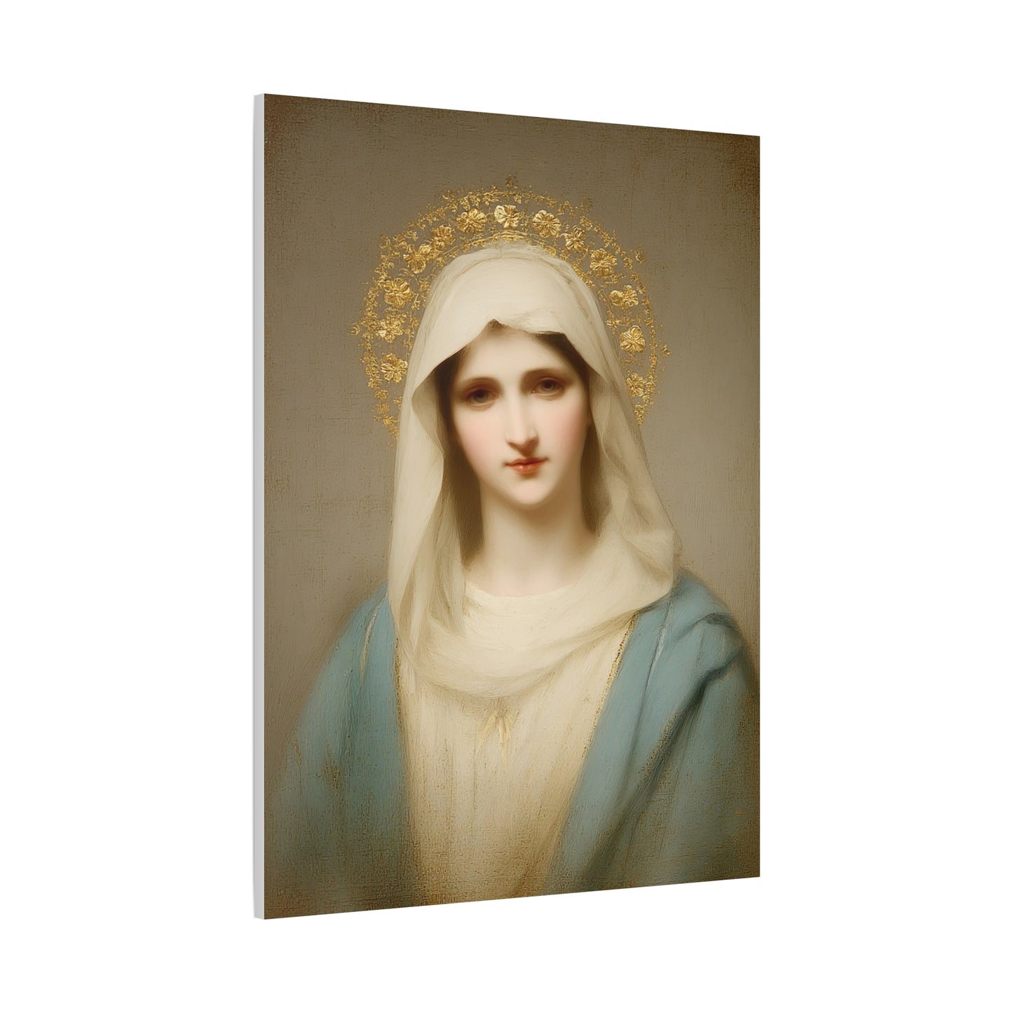 Holy Mother Mary Catholic Canvas Wall Art, Christian Decor