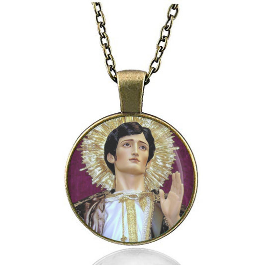 Saint Lorenzo Ruiz Catholic Necklace Religious Jewelry Patron Saint Medal Philippines