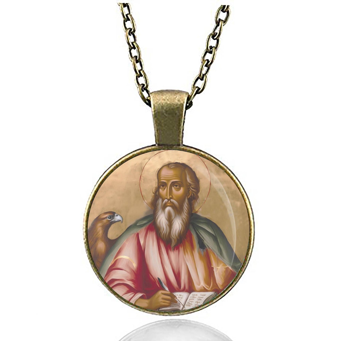 St. John the Evangelist Catholic Medal Pendant Christian Religious Jewelry