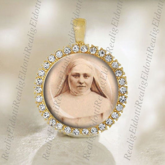 St. Marie Amandine Medal Catholic Gold Tone Jewelry NEW