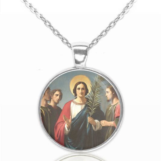 St. Ursula Necklace Catholic Saint Pendant Medal image 0