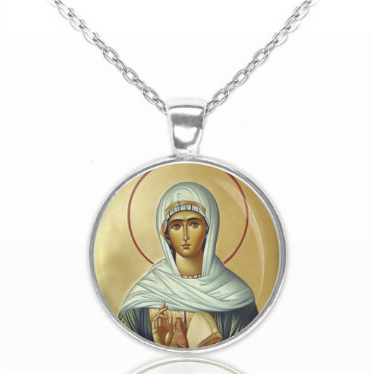 St Joanna the Myrrhbearer Orthodox Christian Necklace Religious Pendant