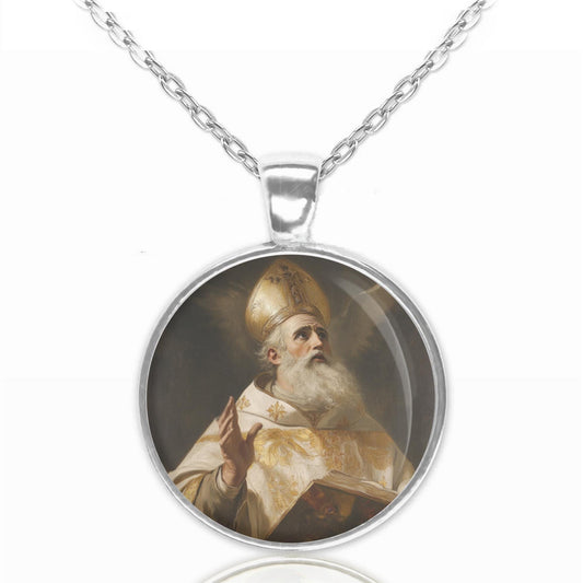 St. Isidore of Seville Necklace - Handmade Christian Pendant | Symbol of Knowledge, Wisdom, and Faith | Unique Religious Jewelry