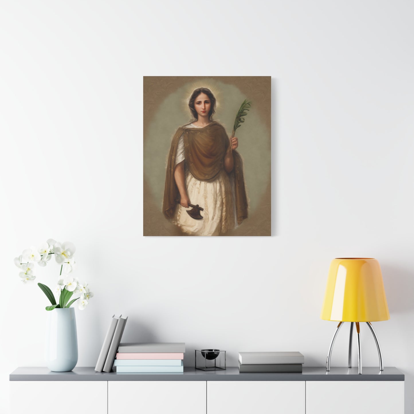 St. Engracia Catholic Canvas Wall Art, Christian Decor