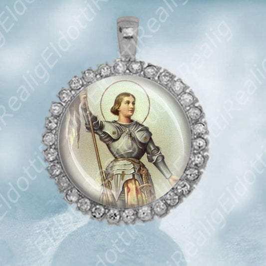 St Joan of Arc Religious Christian Catholic Medal Pendant