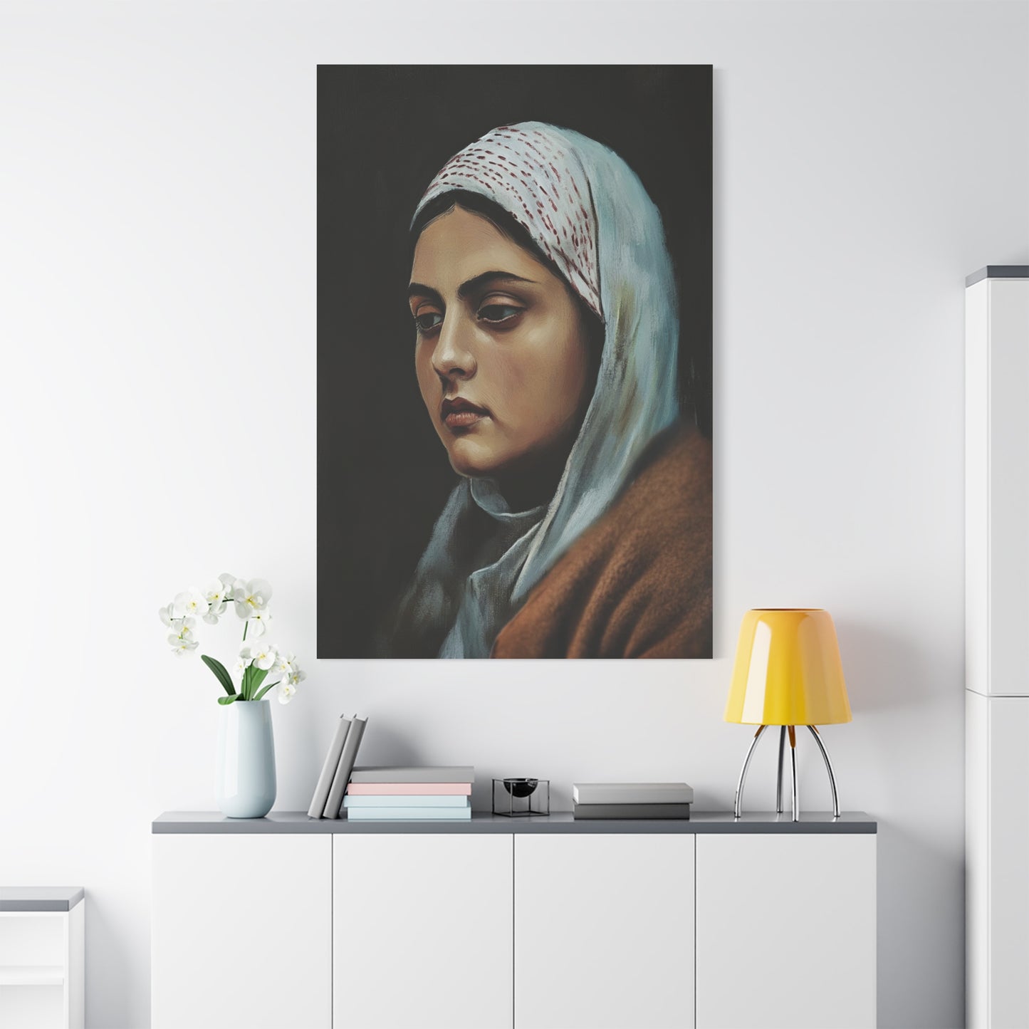 St Bernadette Soubirous of Lourdes Canvas Print, Catholic Decor Wall, Gift Religious Christian