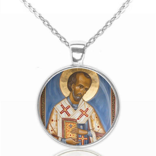 St. John Chrysostom Religious Necklace Jewelry Patron Saint Medal Pendant