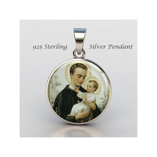 Saint Stanislaus Kostka Catholic sterling silver 925 Christian Medal Patron image 0