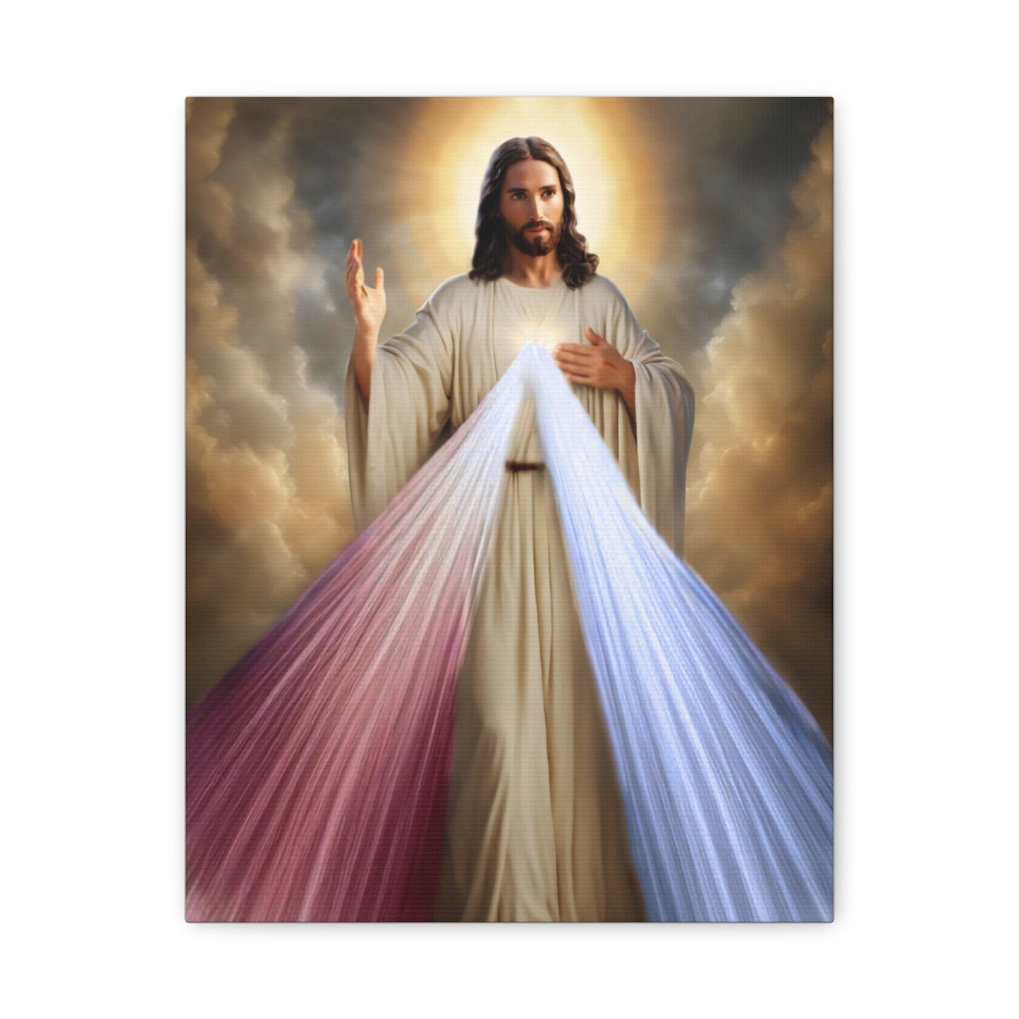 Jesus Divine Mercy Catholic Canvas Wall Art, Christian Decor