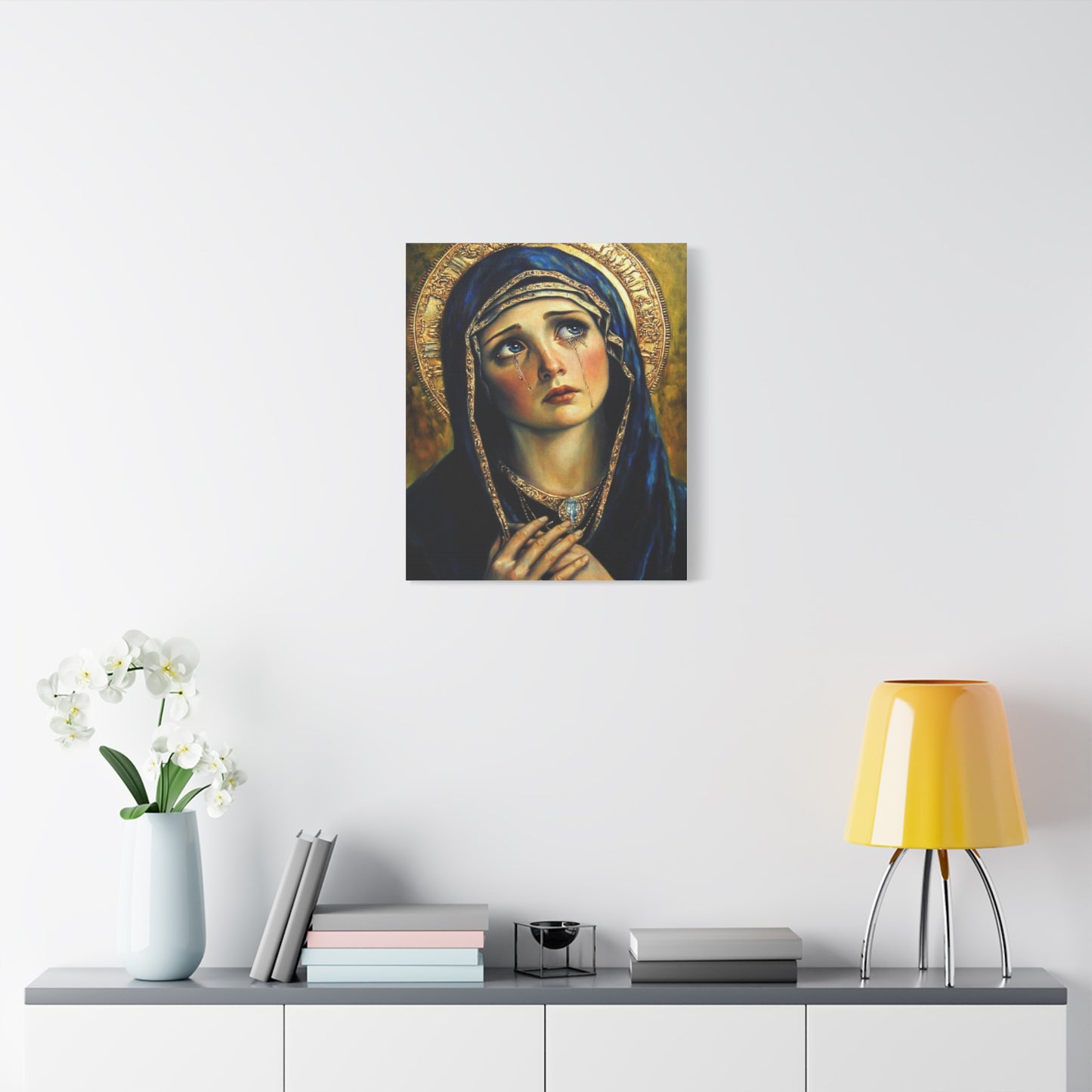 Ready to Hang - Our Lady of Sorrows Catholic Canvas Wall Art, Christian Decor