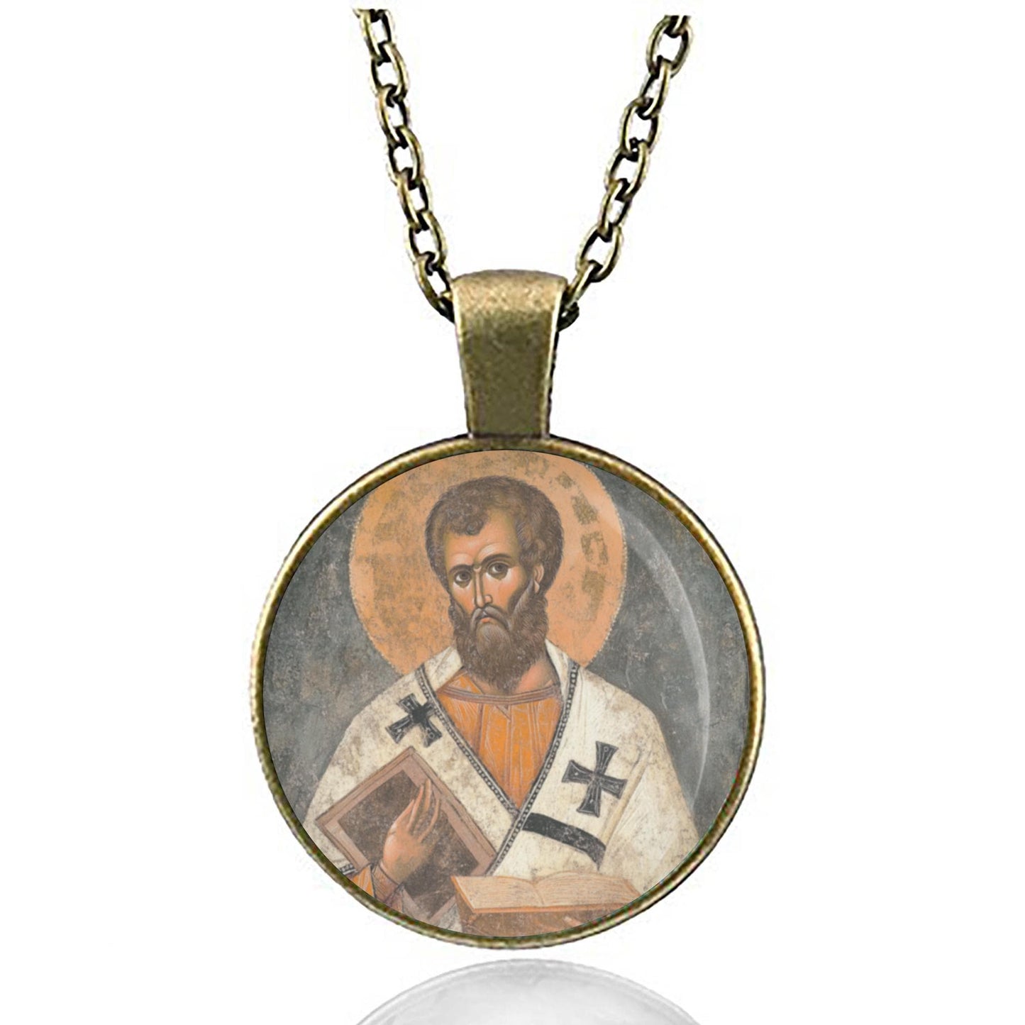 Saint Andrew of Crete Medal Necklace Pendant