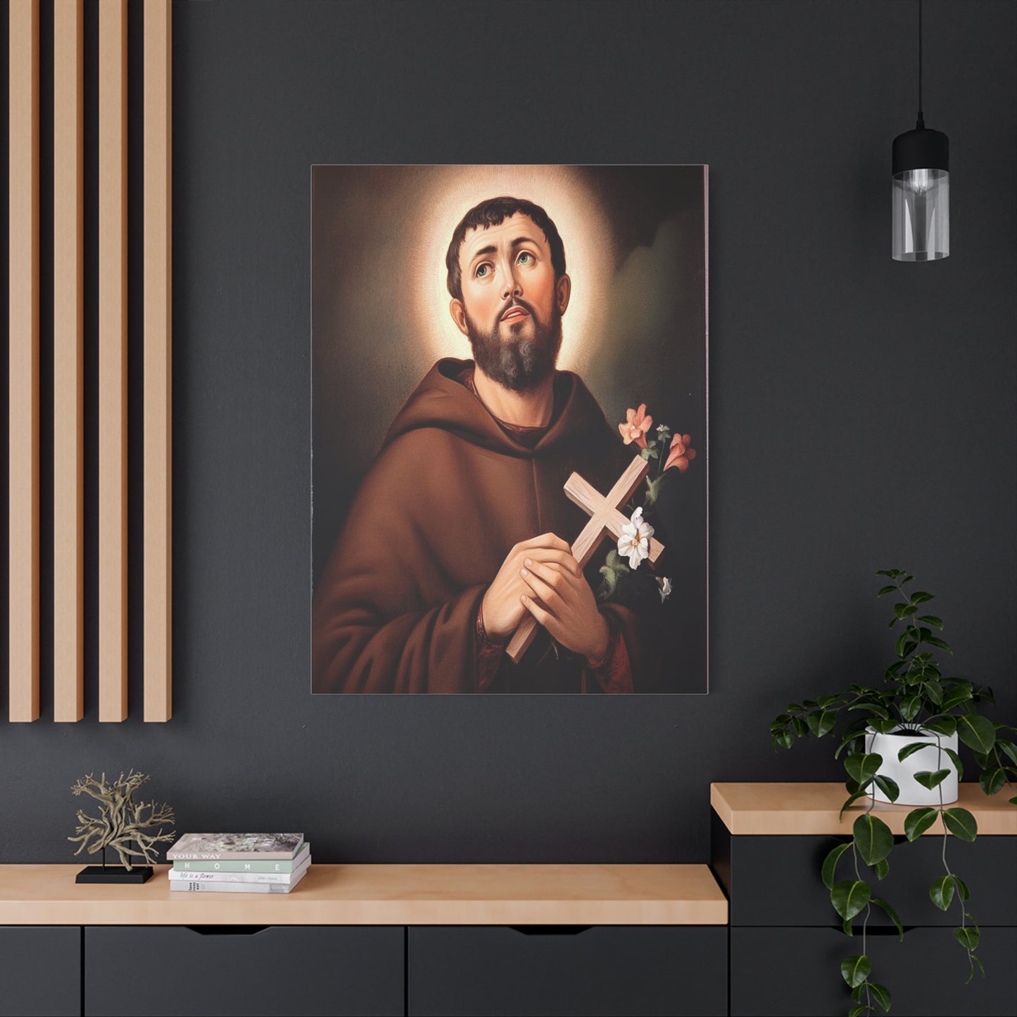 St. Fidelis of Sigmaringen Catholic Canvas Wall Art, Christian Decor