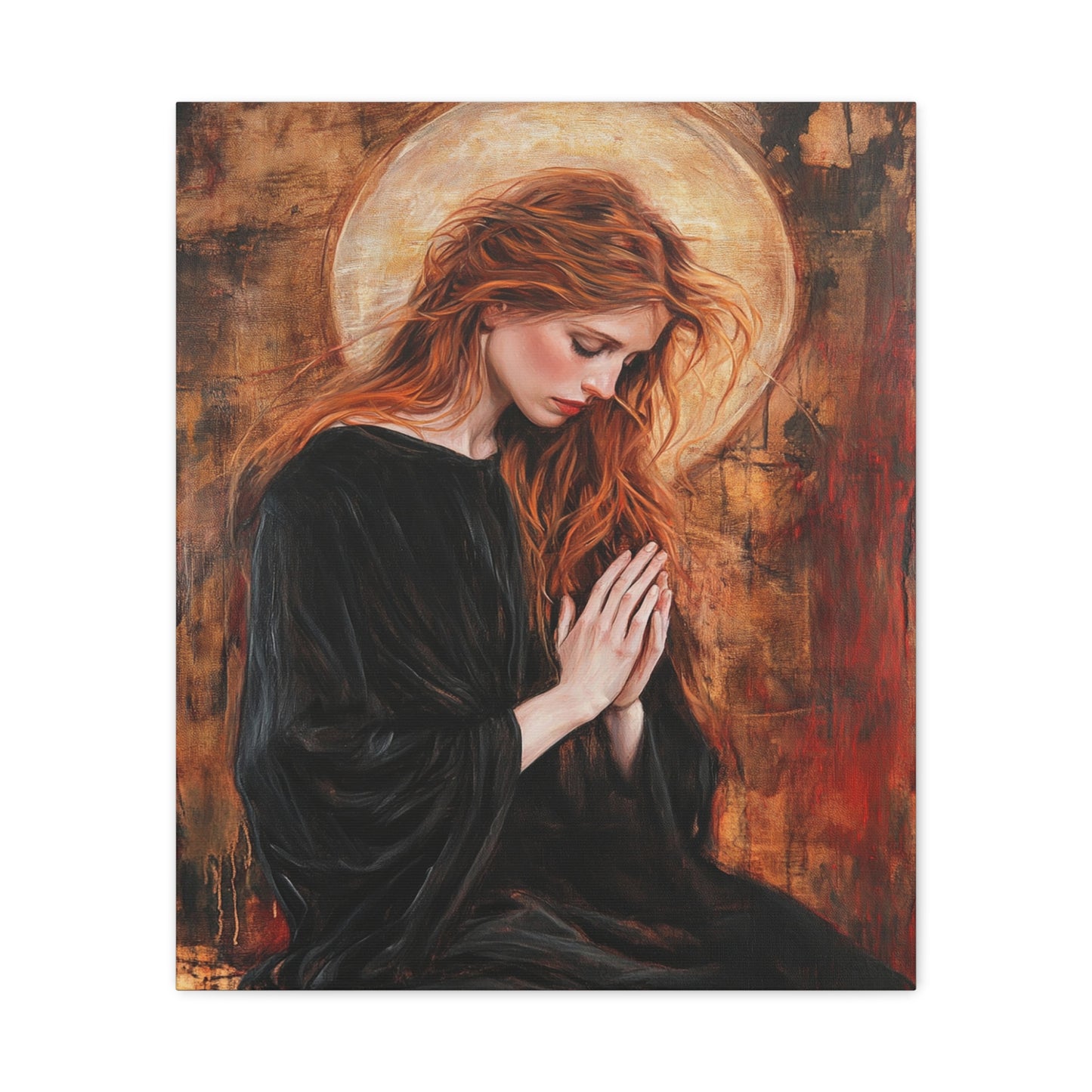 St. Mary Magdalene Catholic Canvas Wall Art, Christian Decor