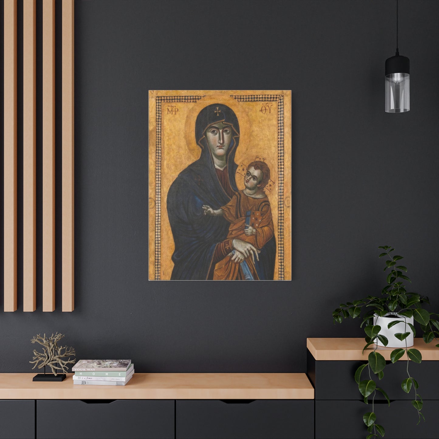 Salus Populi Romani Catholic HQ Print on Canvas Ready To Hang - Virgin Mary Canvas