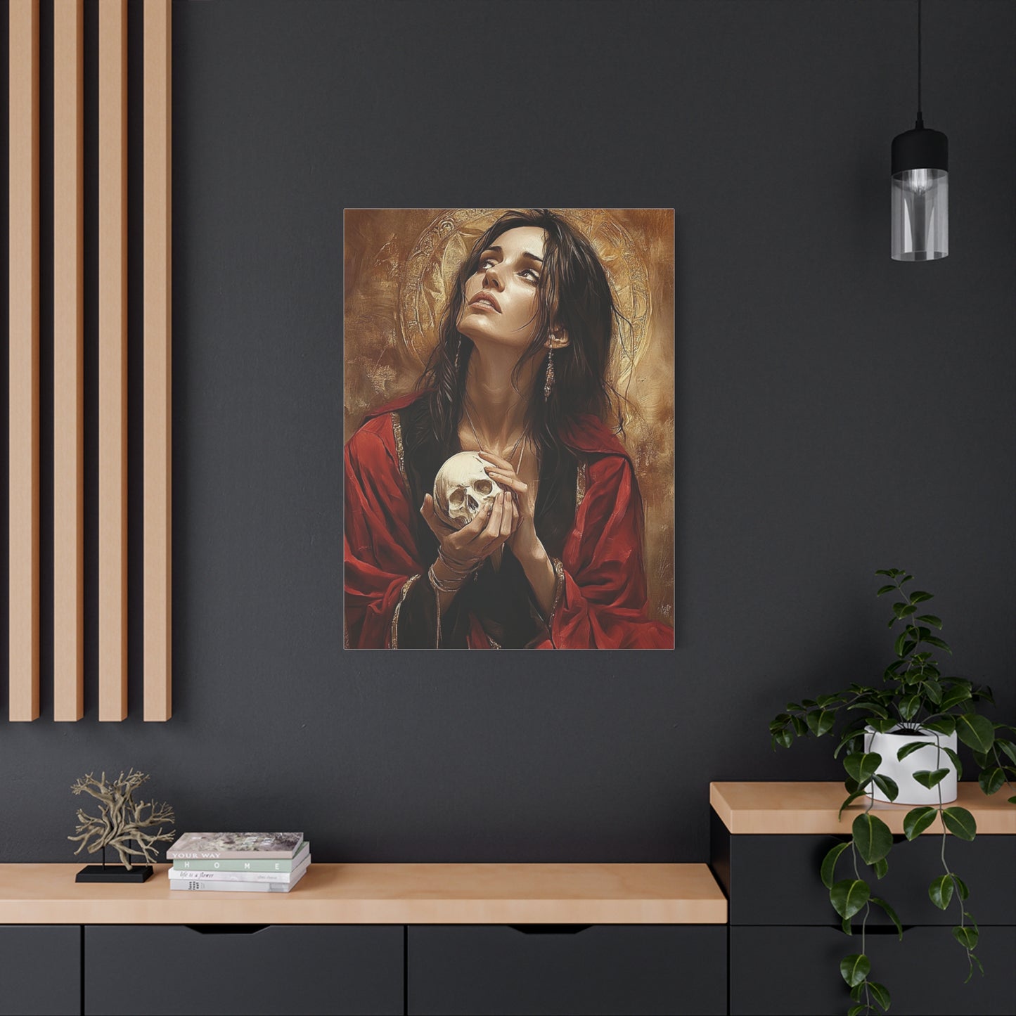 St. Mary Magdalene Catholic Canvas Wall Art, Christian Decor