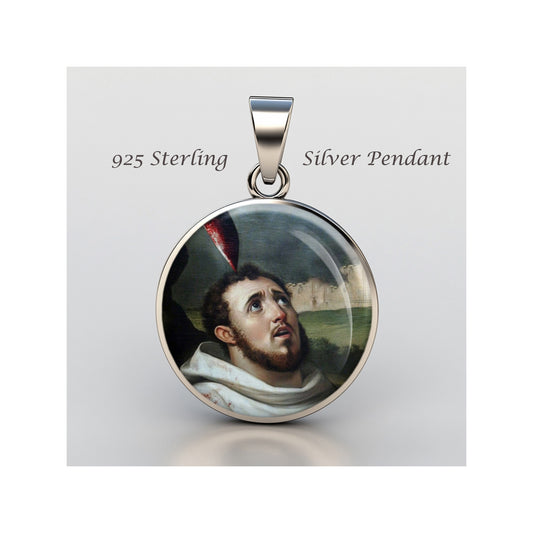 Saint Peter Of Verona Catholic sterling silver 925 Christian Medal Patron image 0