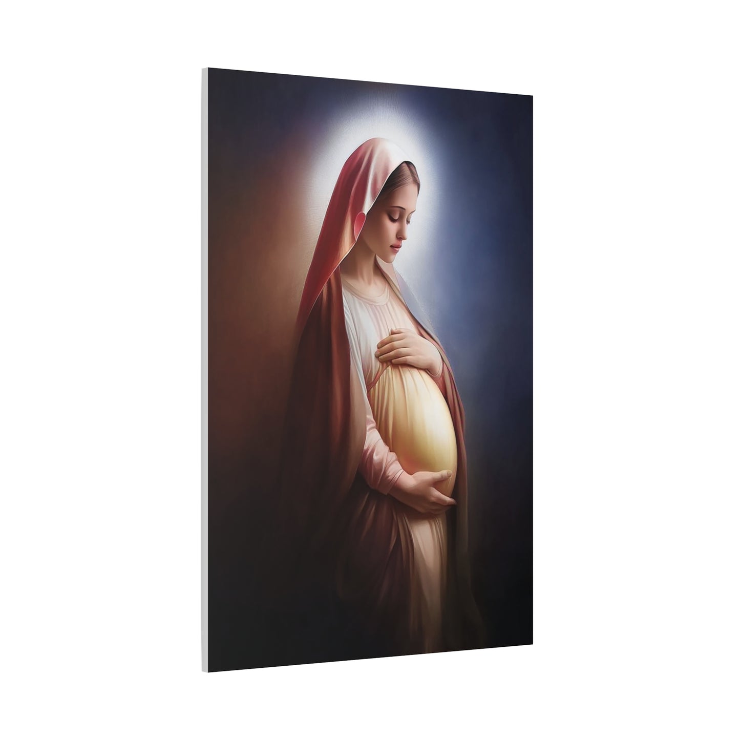 Ready To Hang - Pregnant Mother Mary Catholic Canvas Wall Art, Christian Decor