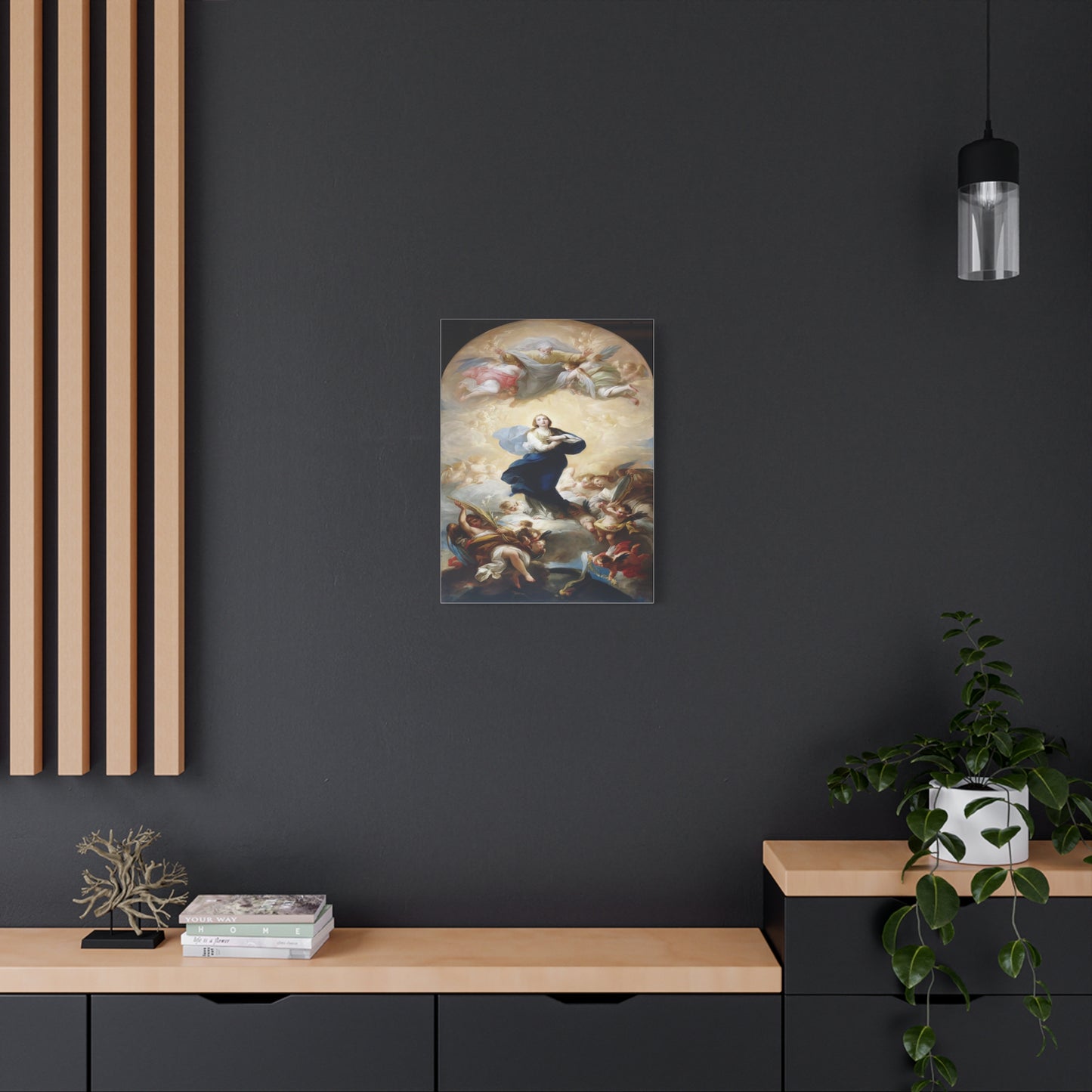 Ready To Hang - Mother Mary Immaculate Conception Catholic Canvas Wall Art