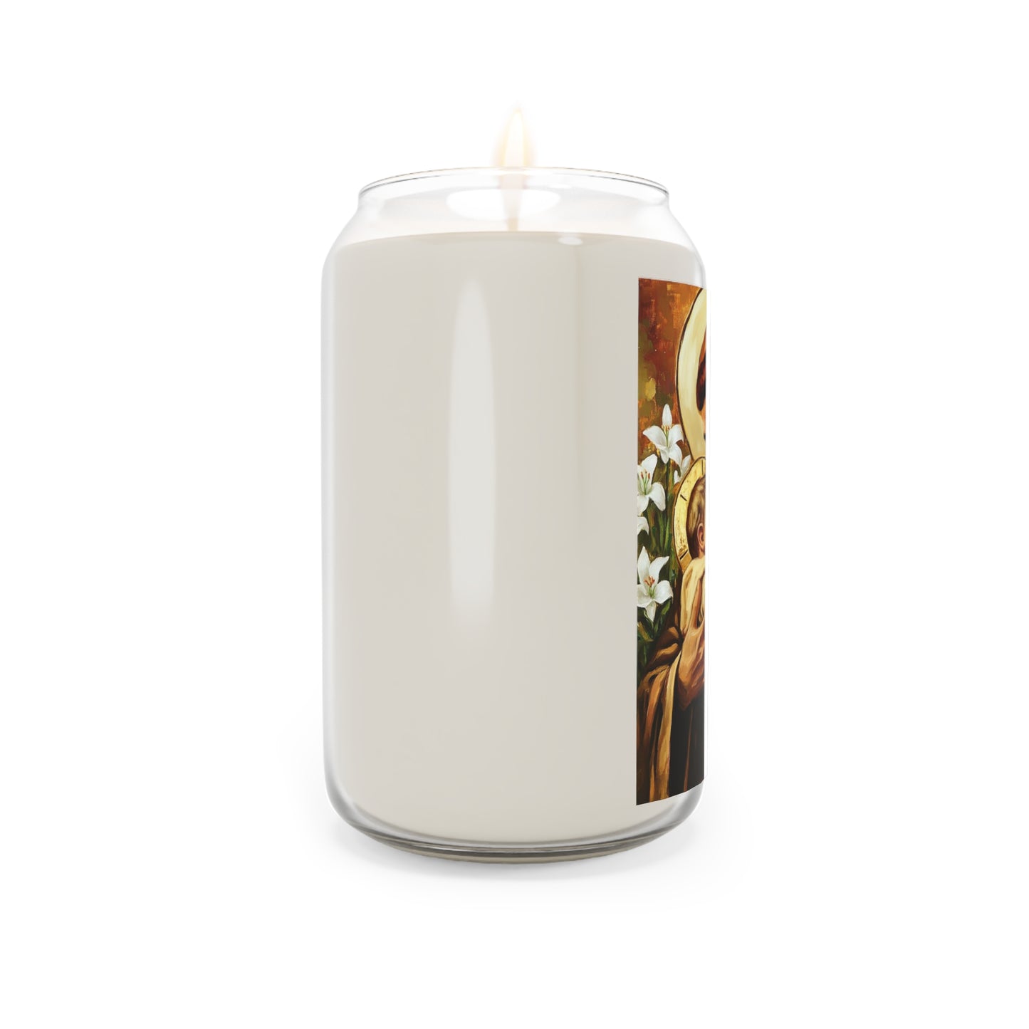 St. Anthony of Padua Catholic Serenity Scented Candle, 13.75oz | Relaxation Gift, Home Decor, Calm Atmosphere, Religious Decor