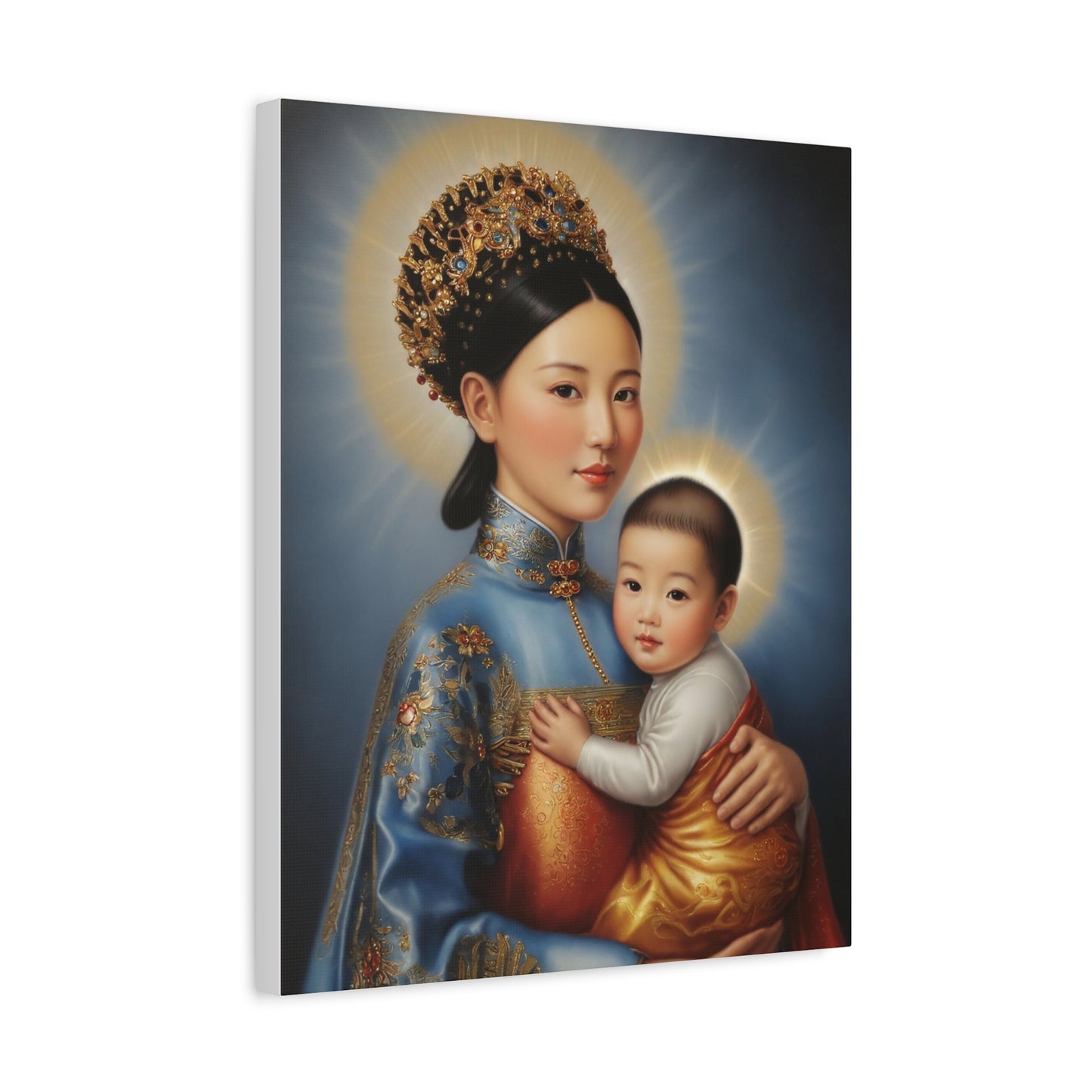 Our Lady of China Virgin Mary Catholic Canvas Wall Art, Christian Decor