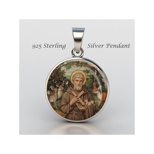 Saint Guthlac Of England Religious Devotional sterling silver 925 Christian Medal Patron