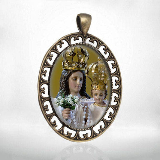 Our Lady of Andacollo Medal Virgin Mary  Religious Catholic Pendant Jewelry